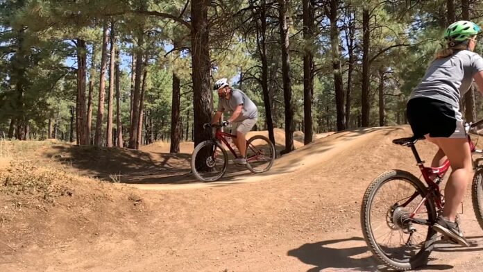 Bigger guy ride Mountain bike